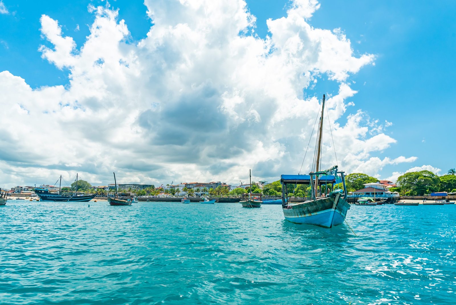 stone town zanzibar december 22 2021 boats port stone town zanzibar tanzania scaled